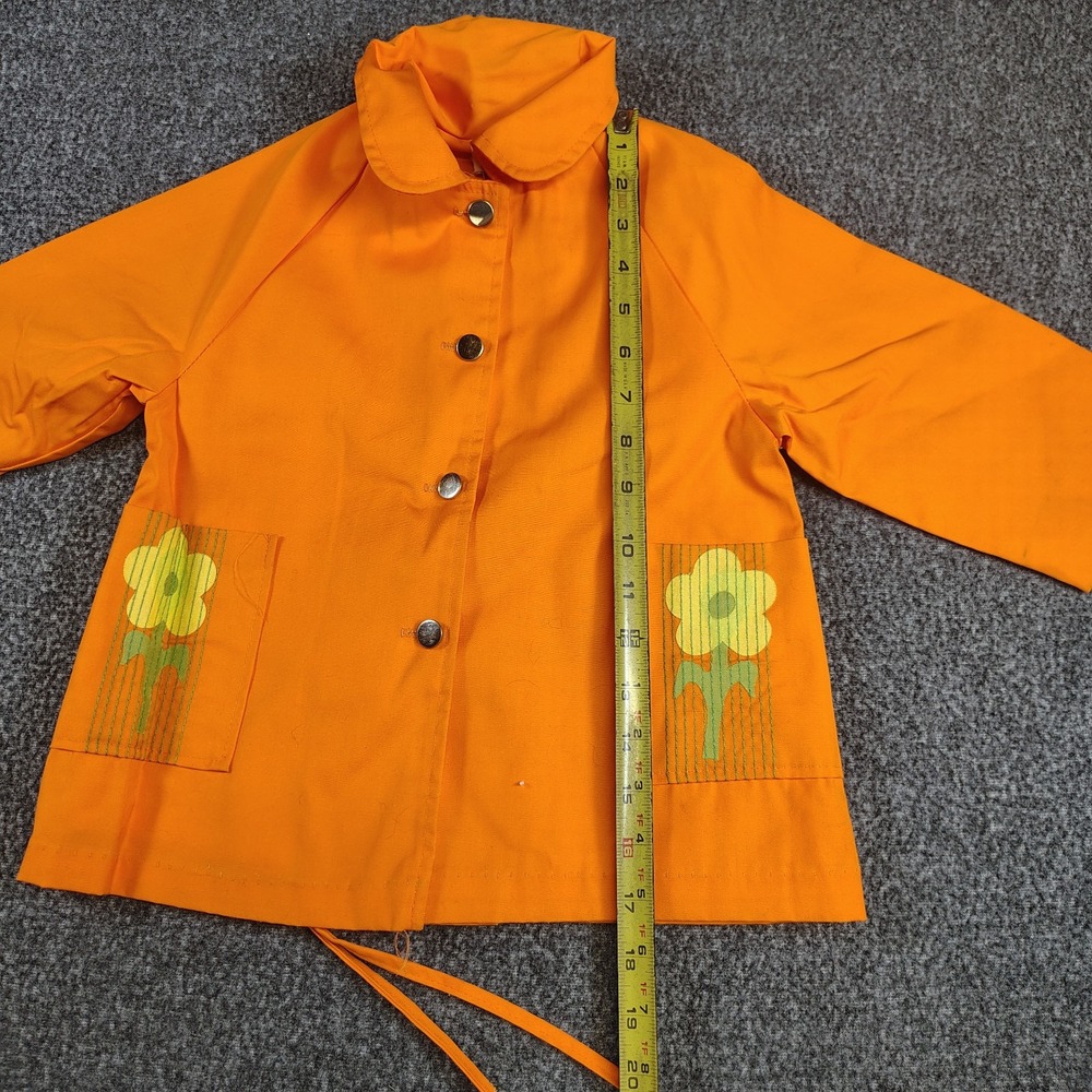 Vintage raincoat girls Floral - Picture 3 of 6